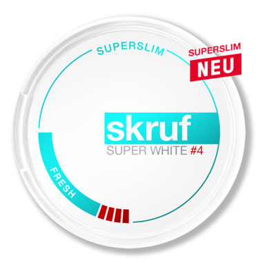 Nikotinbeutel-Dose SuperSlim von skruf SUPER WHITE